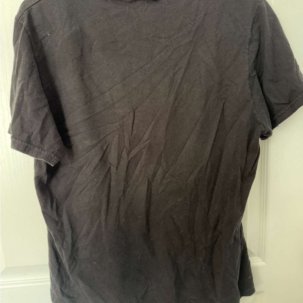 Black Graphic Tee with Quote - Picture 5 of 6